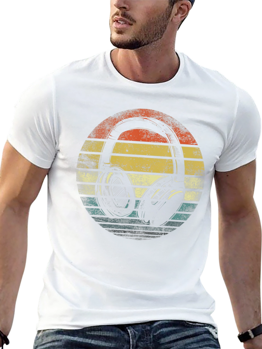 Retro Headphone Graphic Tee