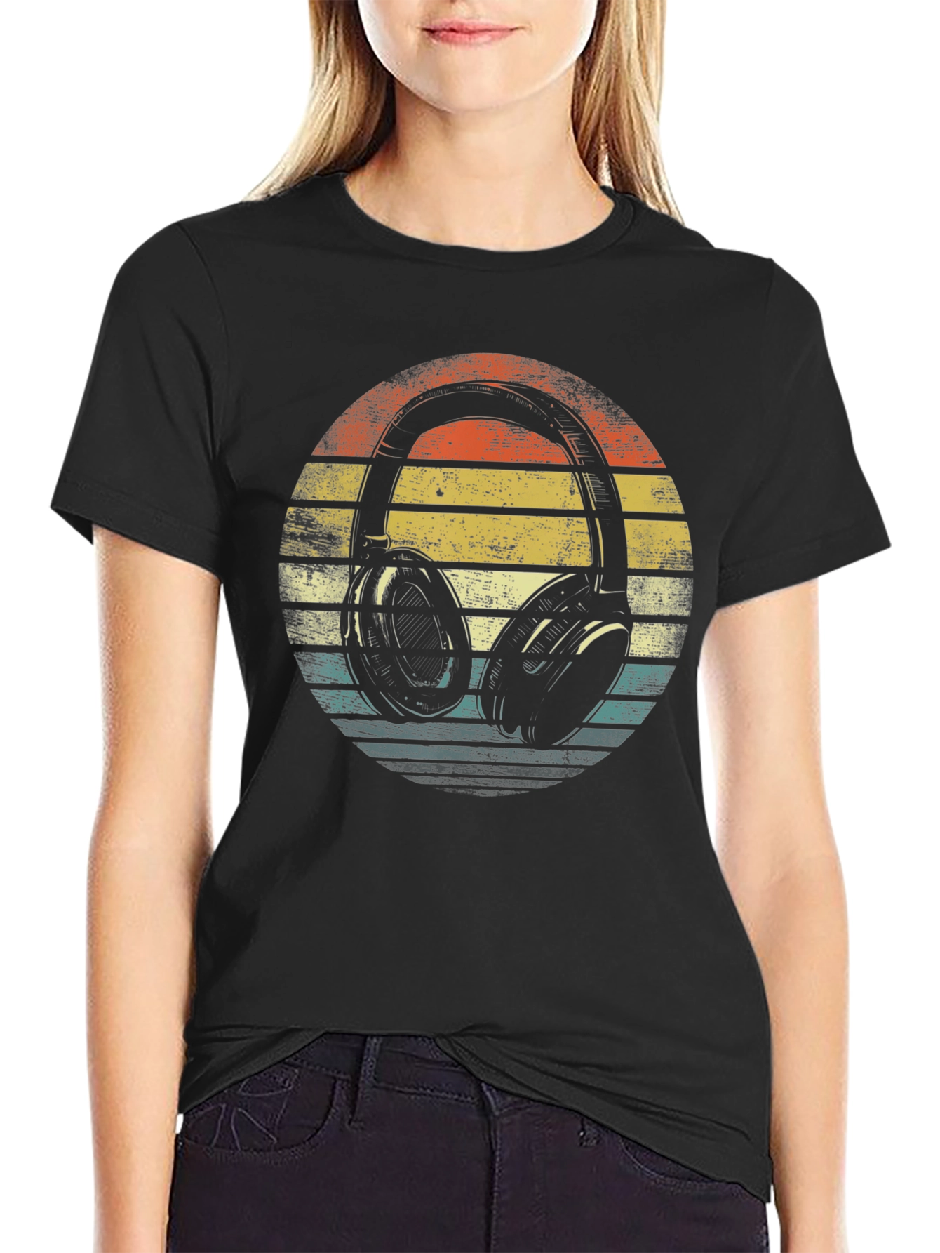Retro Headphone Graphic Tee