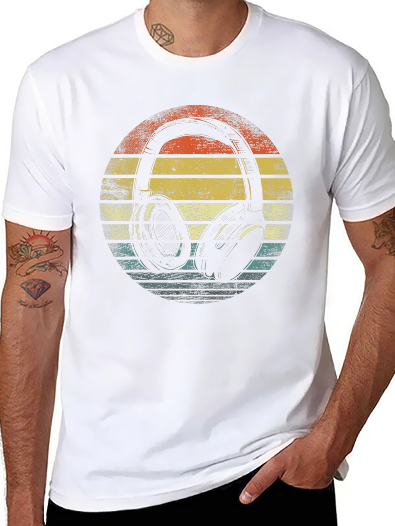 Retro Headphone Graphic Tee