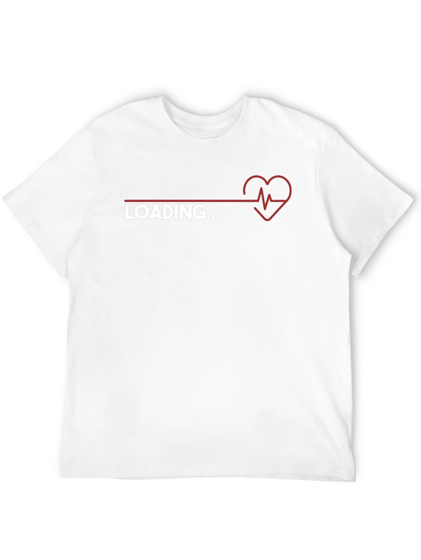 Loading Heartbeat Graphic Tee - Trendy Novelty Shirt