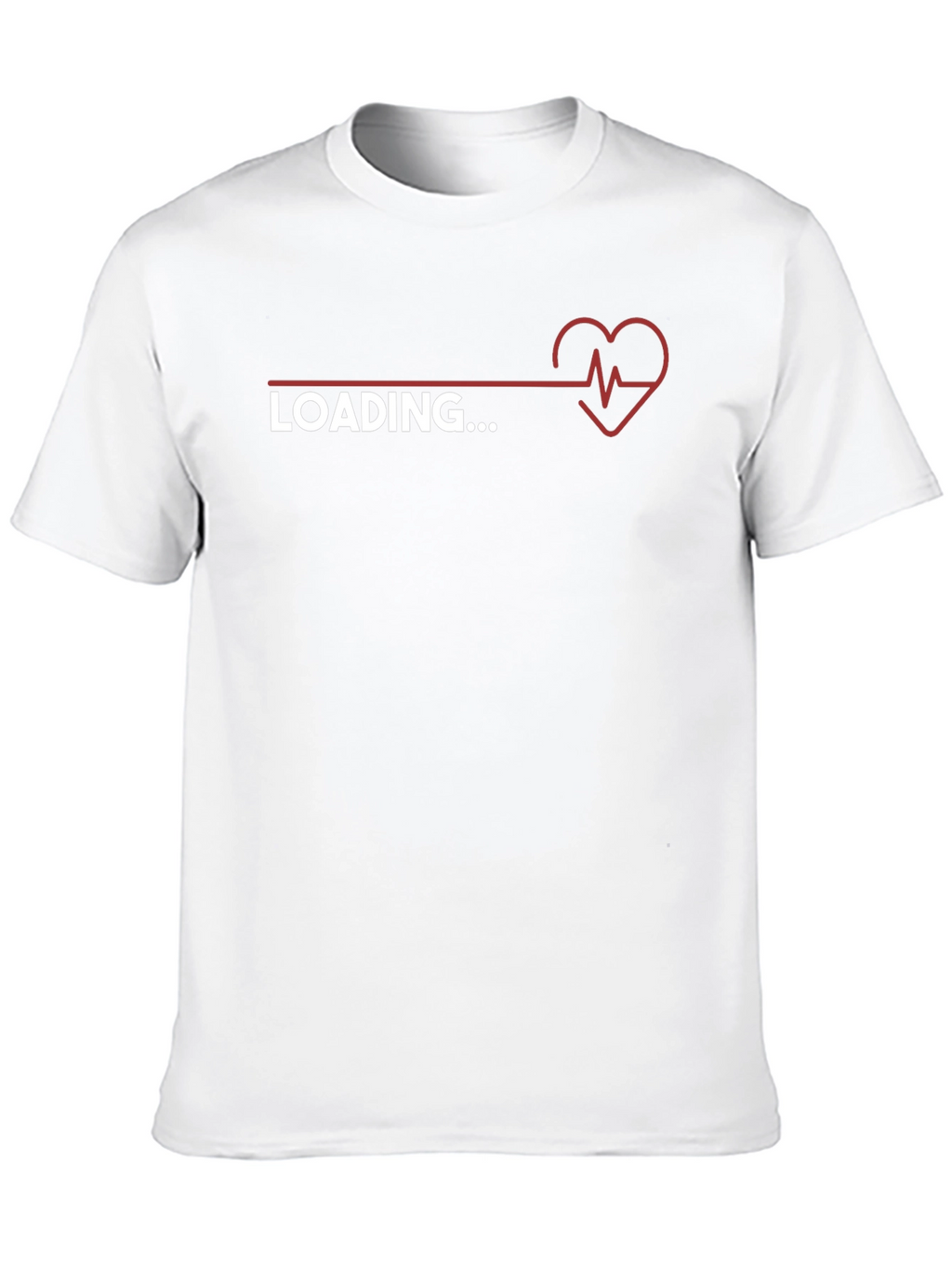 Loading Heartbeat Graphic Tee - Trendy Novelty Shirt