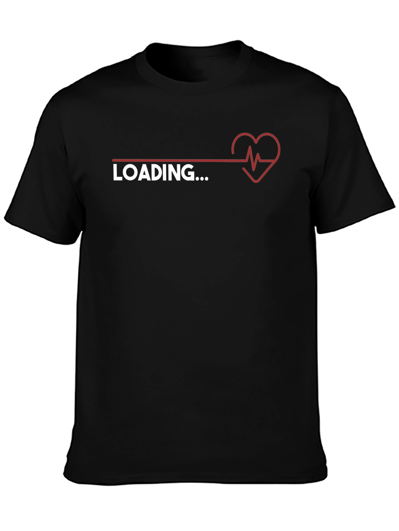 Loading Heartbeat Graphic Tee - Trendy Novelty Shirt