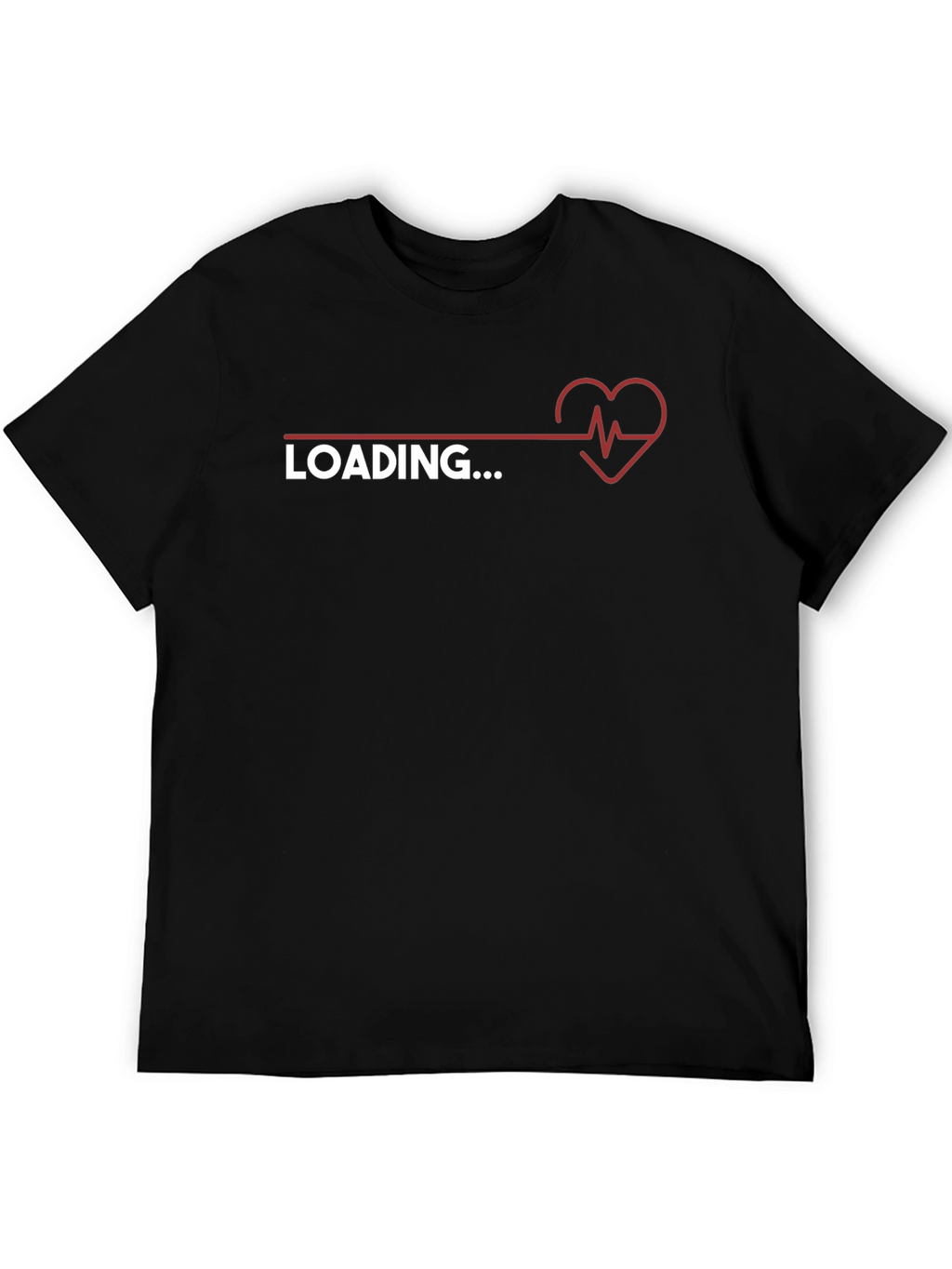 Loading Heartbeat Graphic Tee - Trendy Novelty Shirt