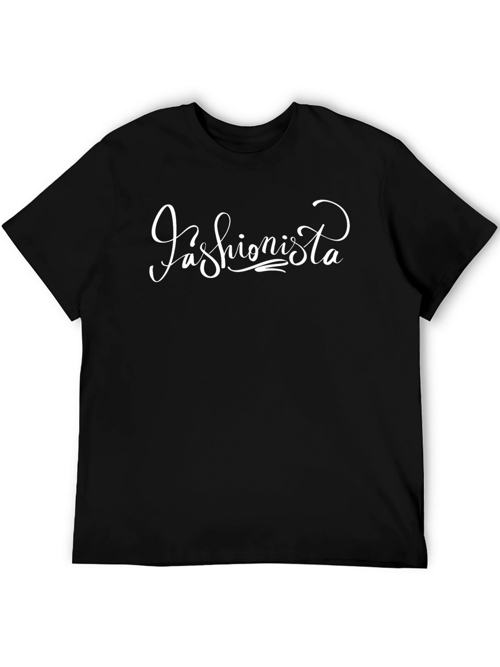 Fashionista Tee - Stylish Black T-Shirt