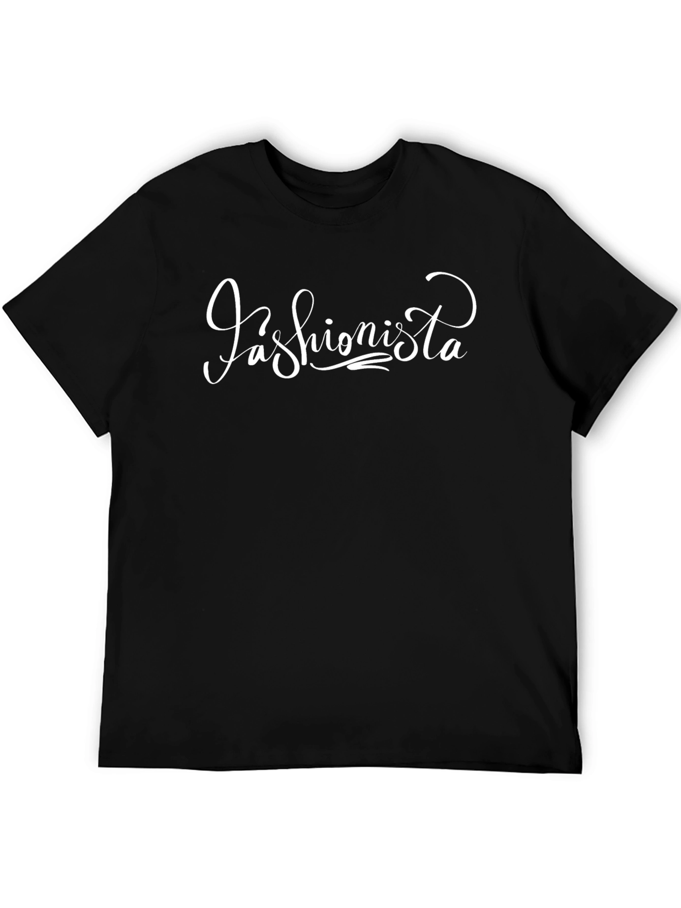 Fashionista Tee - Stylish Black T-Shirt