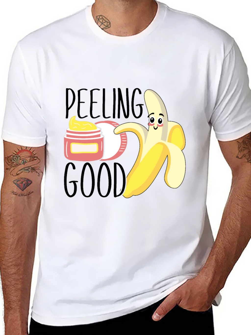 Funny Banana Peeling Good T-Shirt