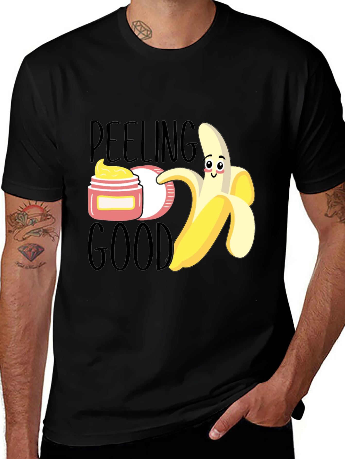 Funny Banana Peeling Good T-Shirt