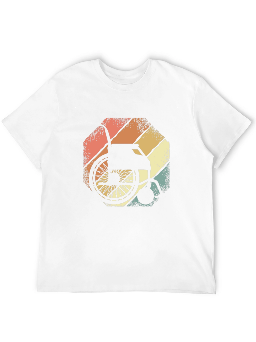 Wheelchair Sunset Graphic Tee - Black