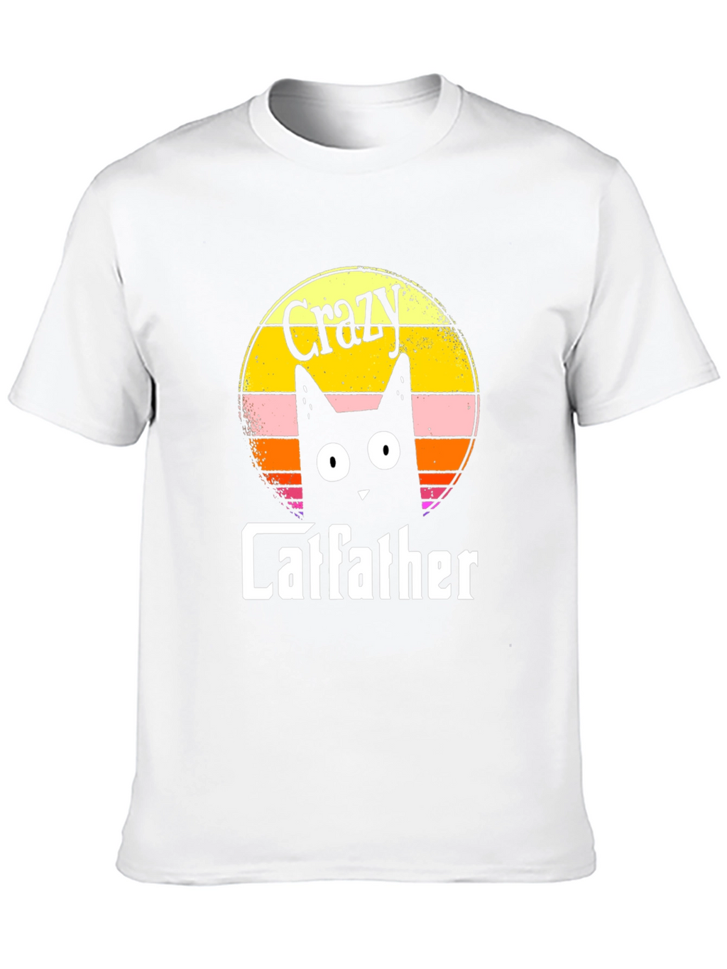 Crazy Catfather Black T-Shirt