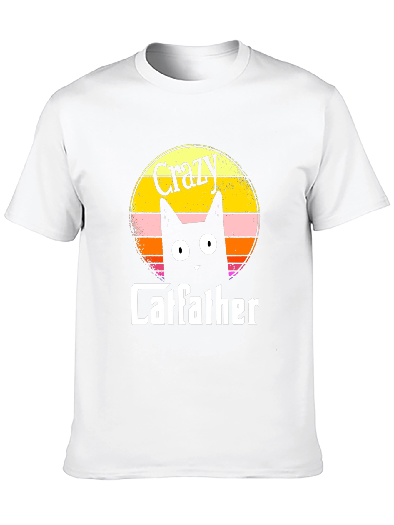 Crazy Catfather Black T-Shirt