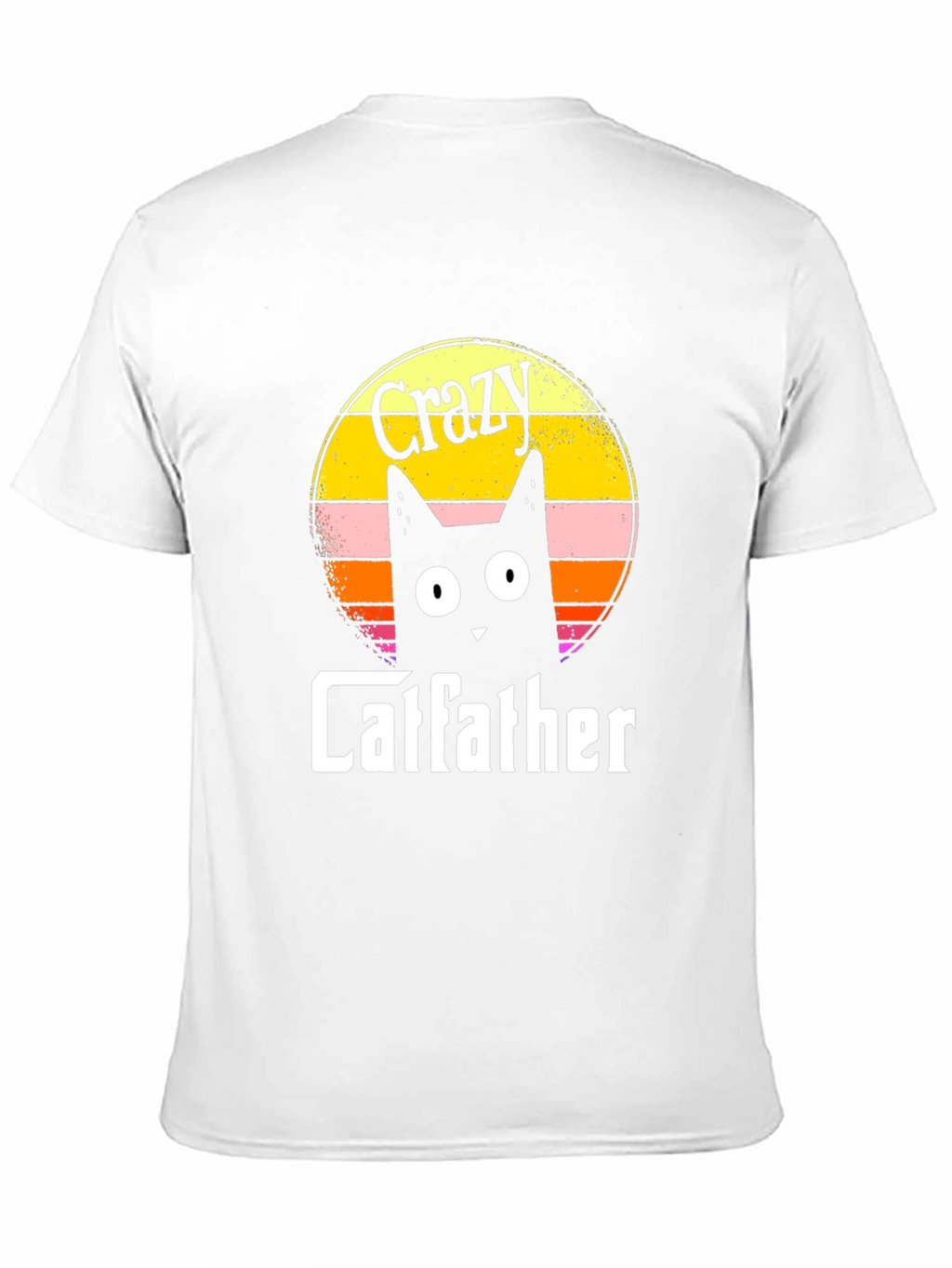 Crazy Catfather Black T-Shirt