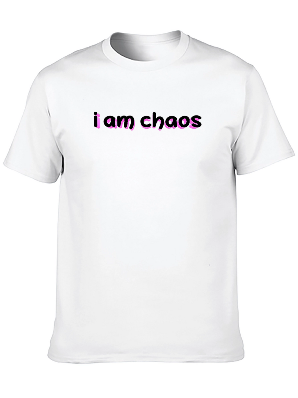 I Am Chaos Graphic Tee - Black Cotton T-Shirt