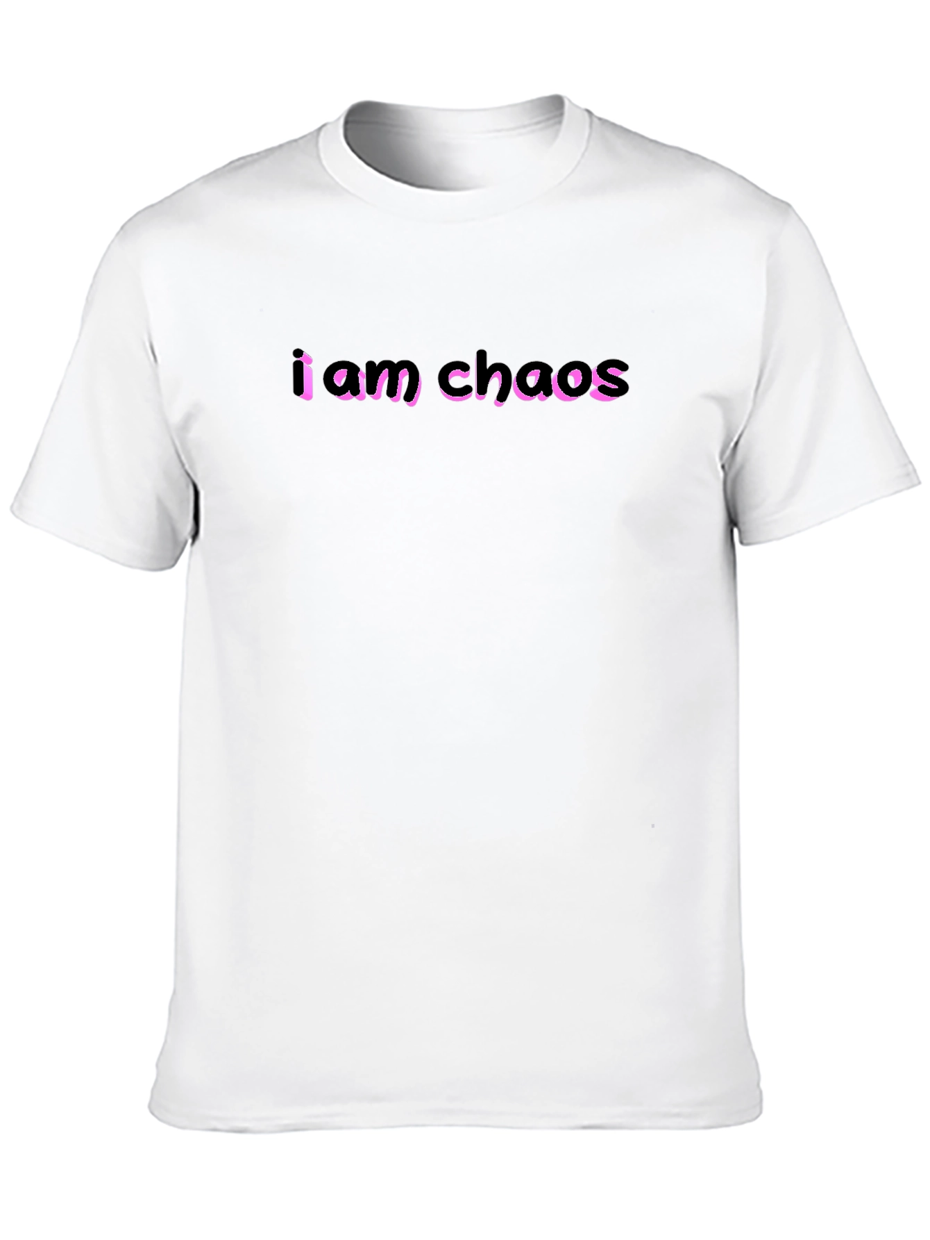 I Am Chaos Graphic Tee - Black Cotton T-Shirt