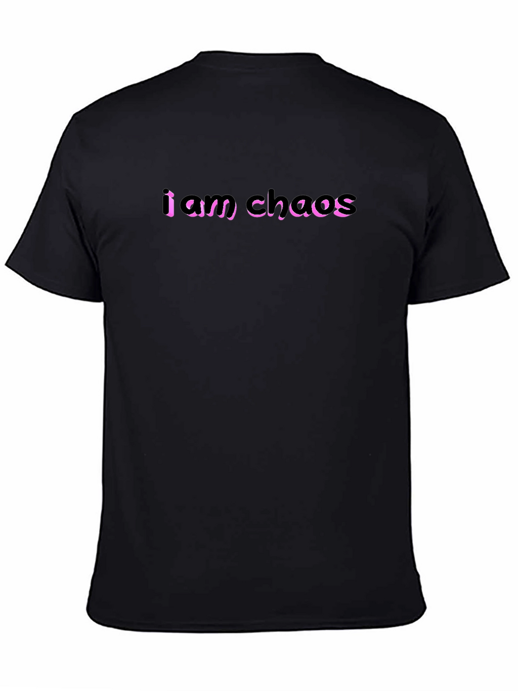 I Am Chaos Graphic Tee - Black Cotton T-Shirt