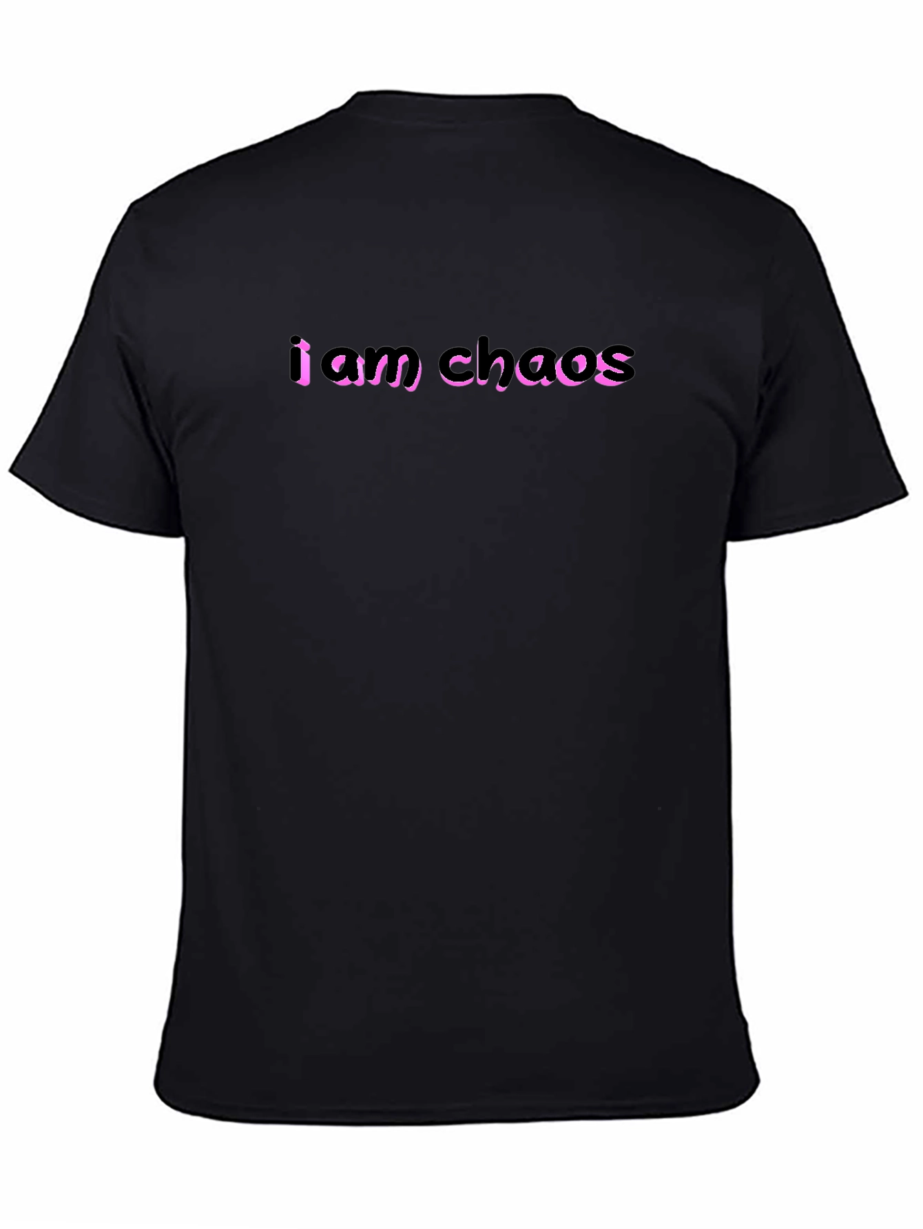 I Am Chaos Graphic Tee - Black Cotton T-Shirt