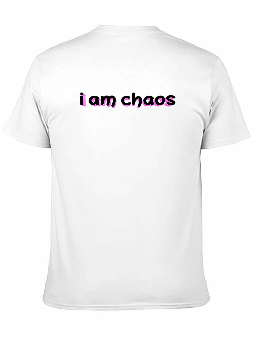 I Am Chaos Graphic Tee - Black Cotton T-Shirt