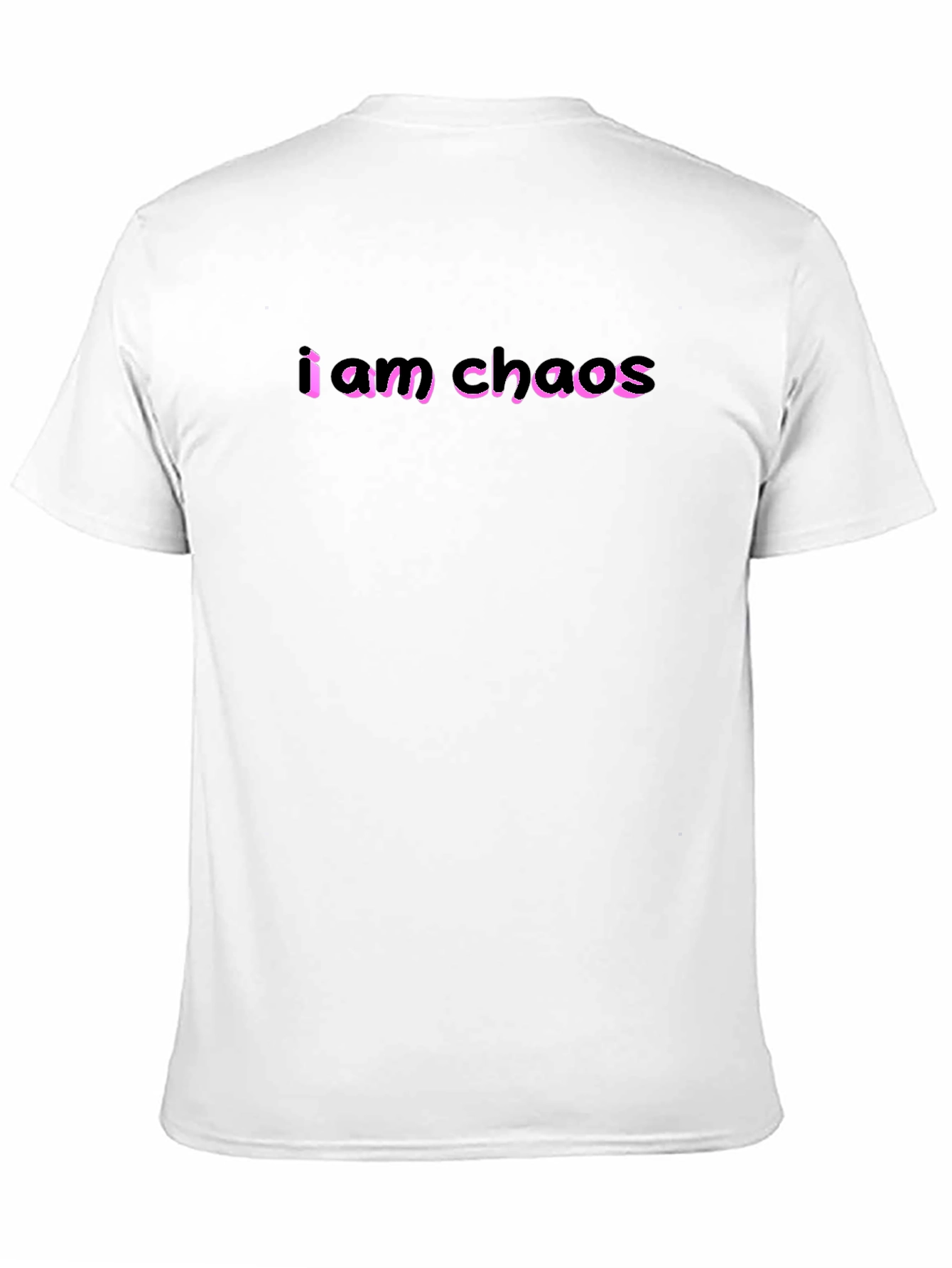 I Am Chaos Graphic Tee - Black Cotton T-Shirt