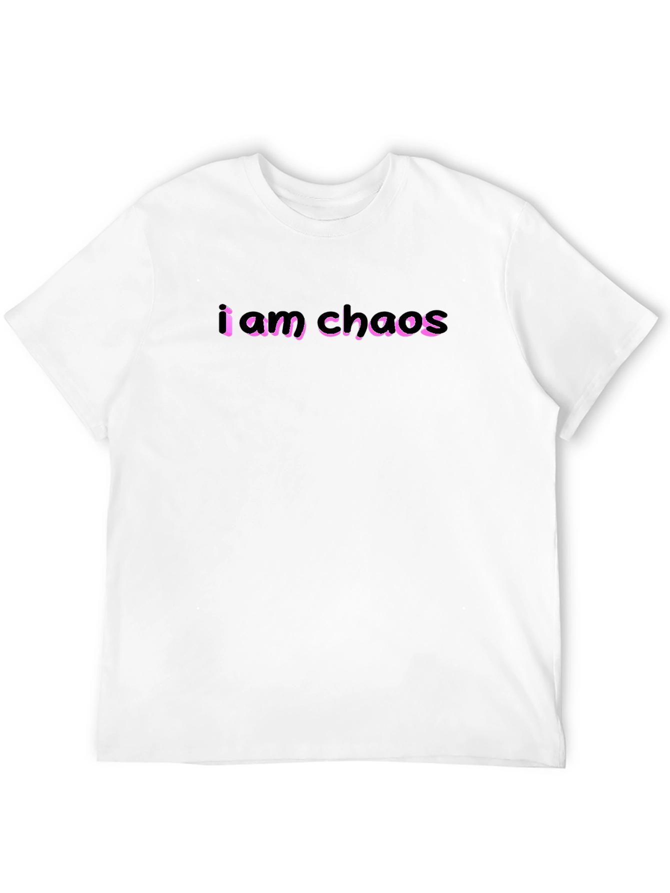 I Am Chaos Graphic Tee - Black Cotton T-Shirt