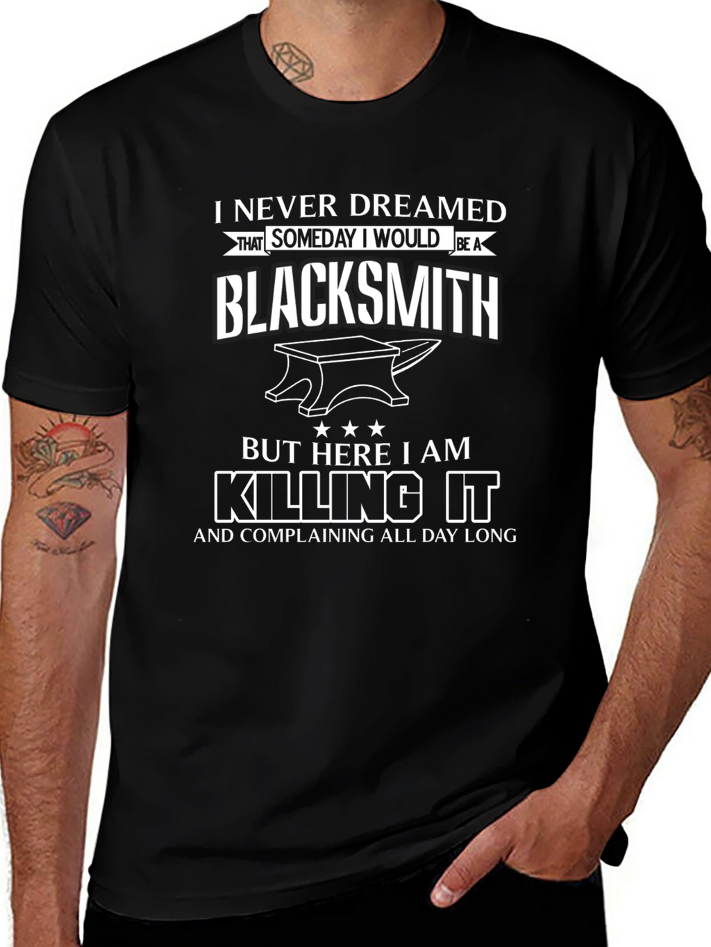 Blacksmith T-Shirt: Never Dreamed Black Tee