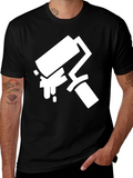 Paint Roller Graphic Tee - Stylish Painters Shirt