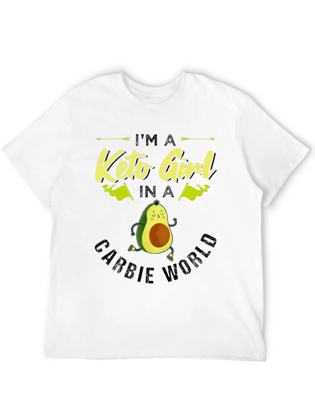 Keto Girl Avocado T-Shirt - Carb Conscious Style