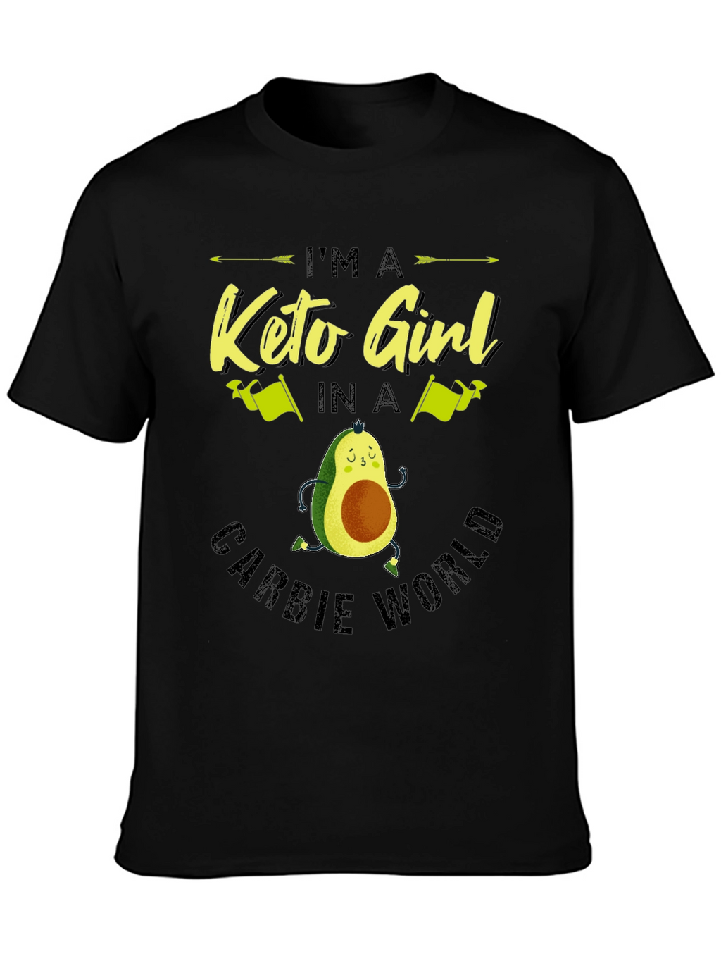 Keto Girl Avocado T-Shirt - Carb Conscious Style