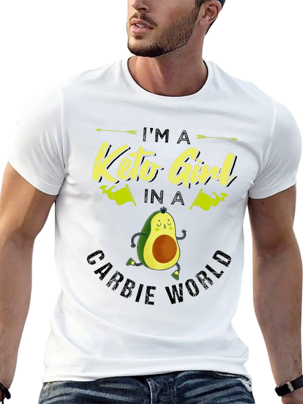 Keto Girl Avocado T-Shirt - Carb Conscious Style
