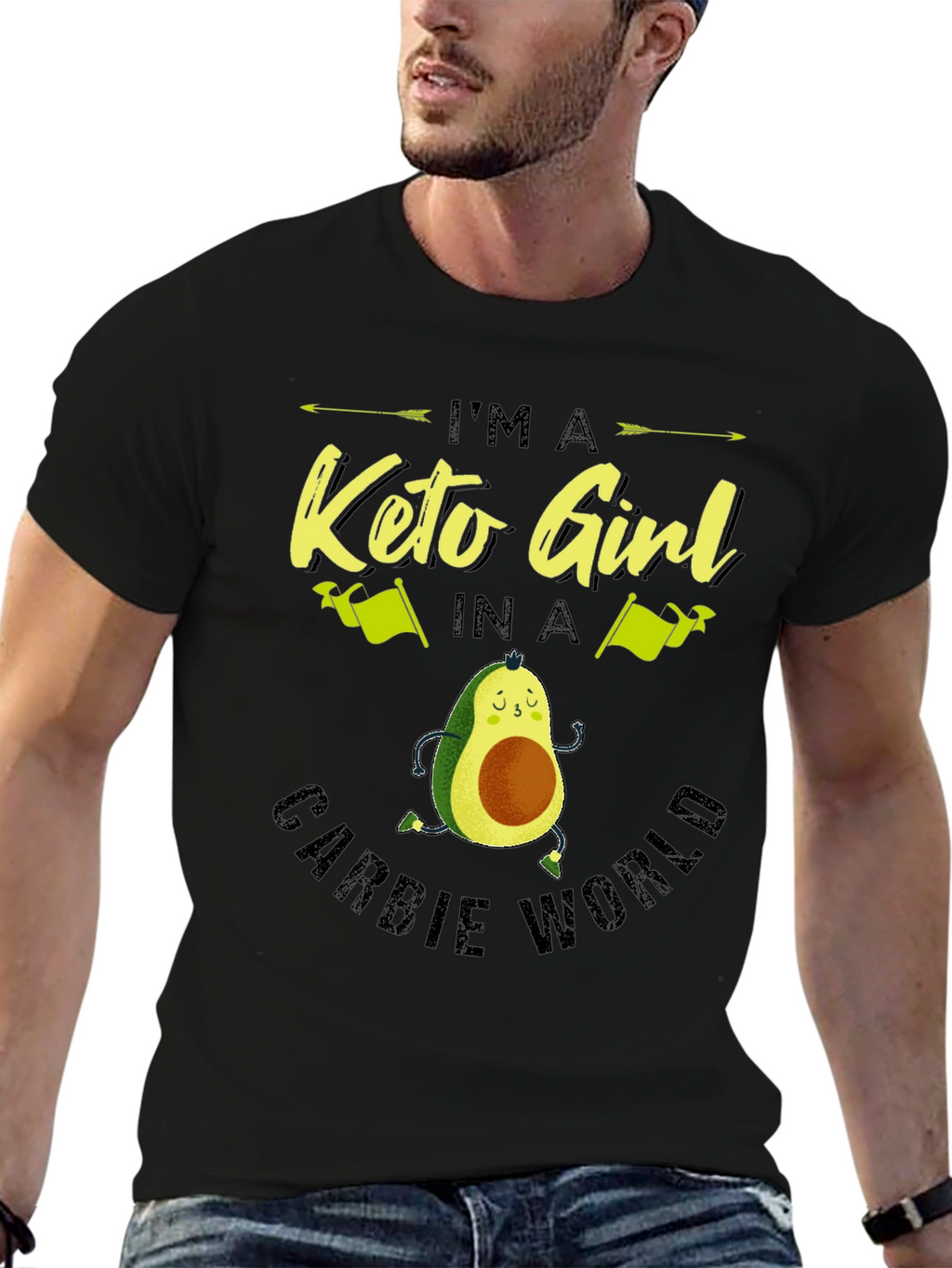 Keto Girl Avocado T-Shirt - Carb Conscious Style