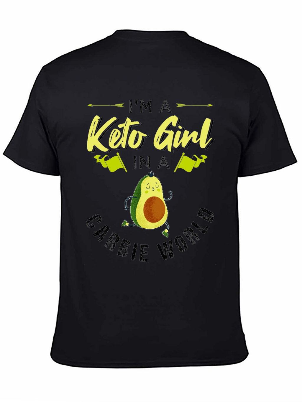 Keto Girl Avocado T-Shirt - Carb Conscious Style