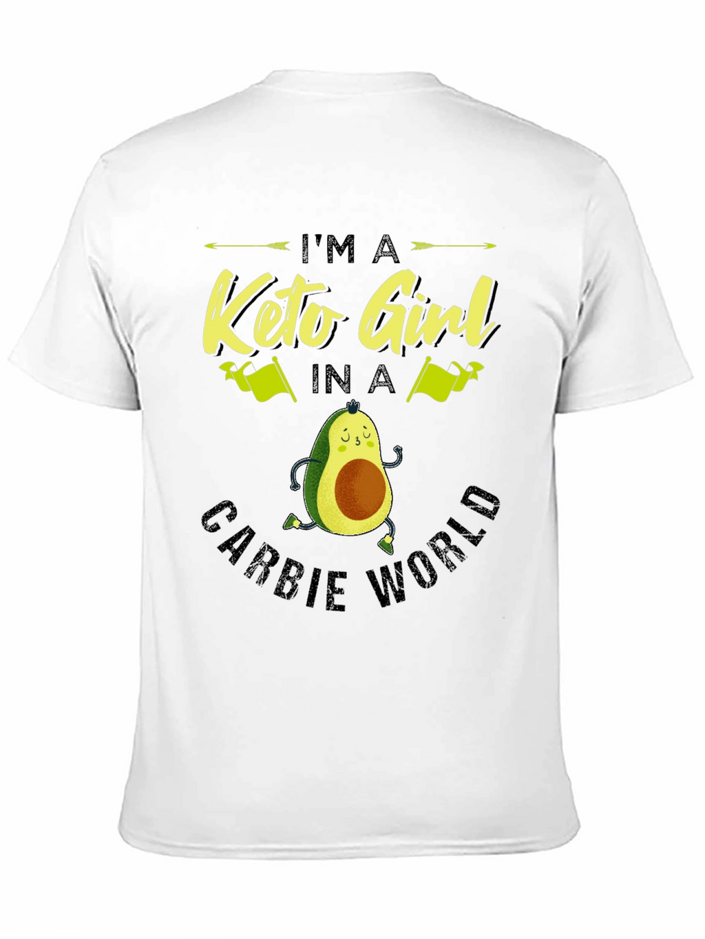 Keto Girl Avocado T-Shirt - Carb Conscious Style