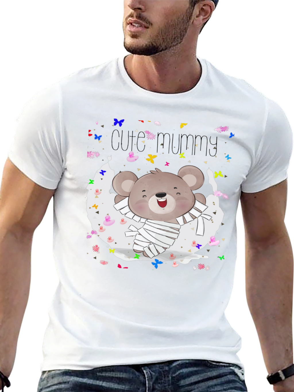 Cute Mummy Bear Halloween T-Shirt