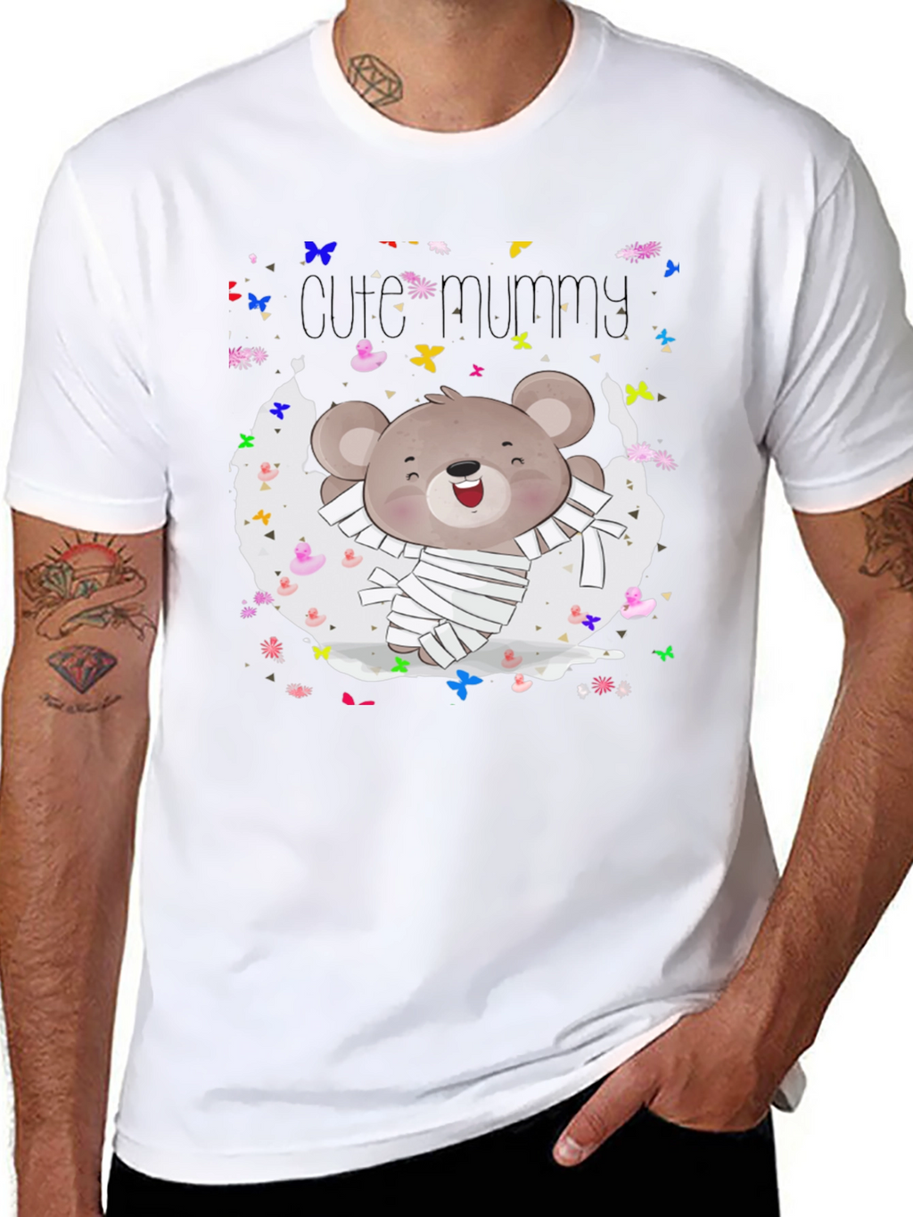 Cute Mummy Bear Halloween T-Shirt