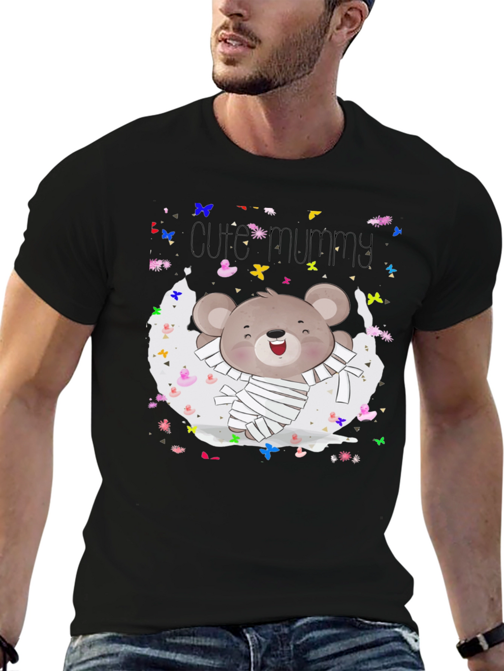 Cute Mummy Bear Halloween T-Shirt