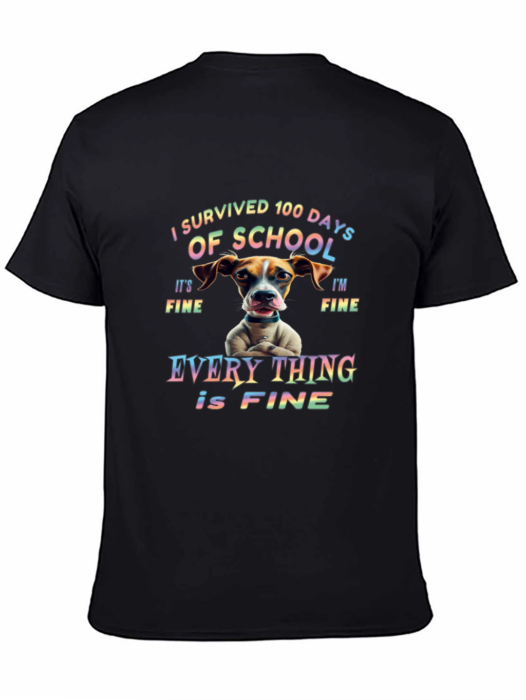 I Survived 100 Days of School Dog T-Shirt