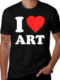 I Love Art T-Shirt - Classic Graphic Tee