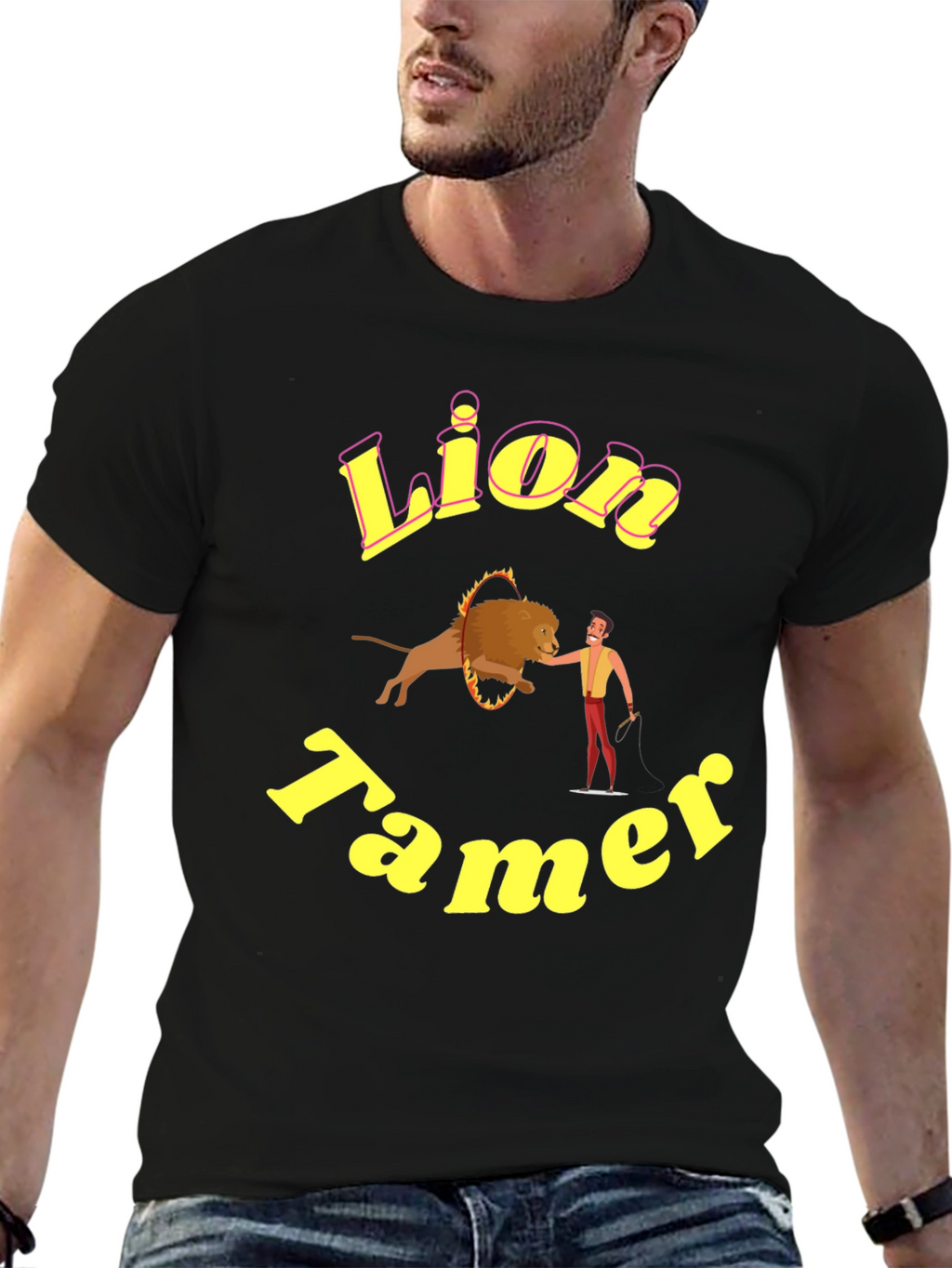 Lion Tamer Graphic Tee - Circus Inspired Design