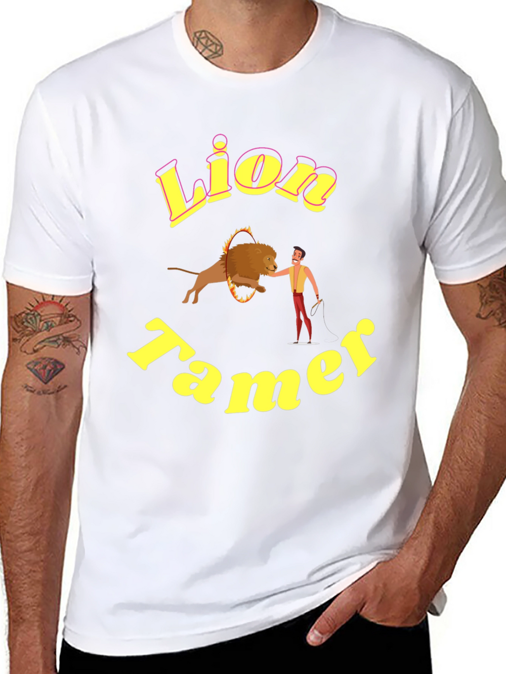 Lion Tamer Graphic Tee - Circus Inspired Design