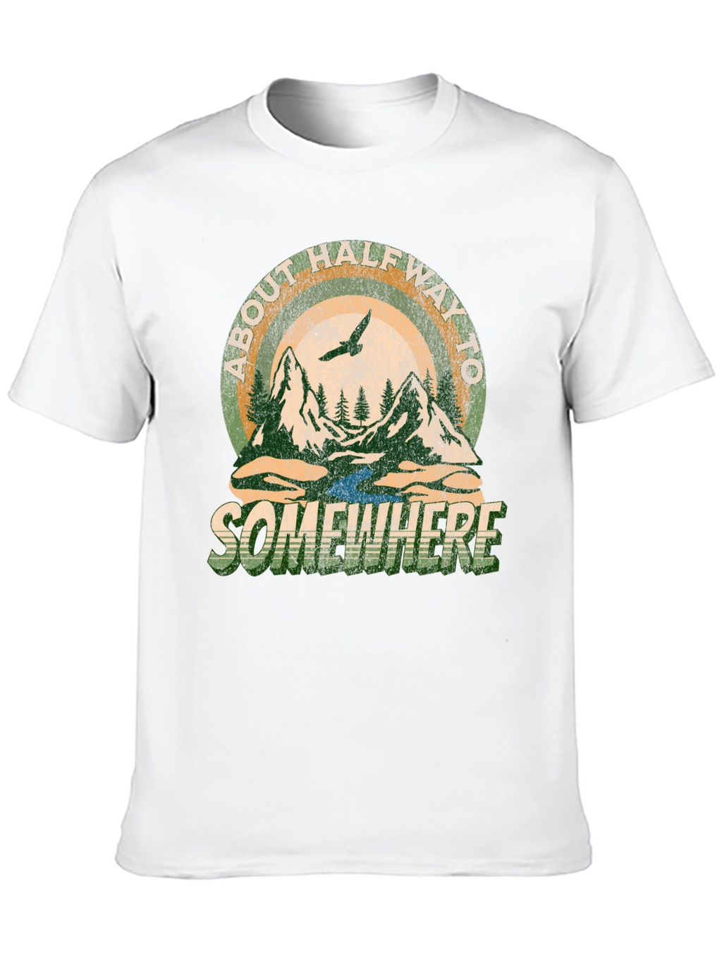About Halfway To Somewhere Graphic Tee - Black
