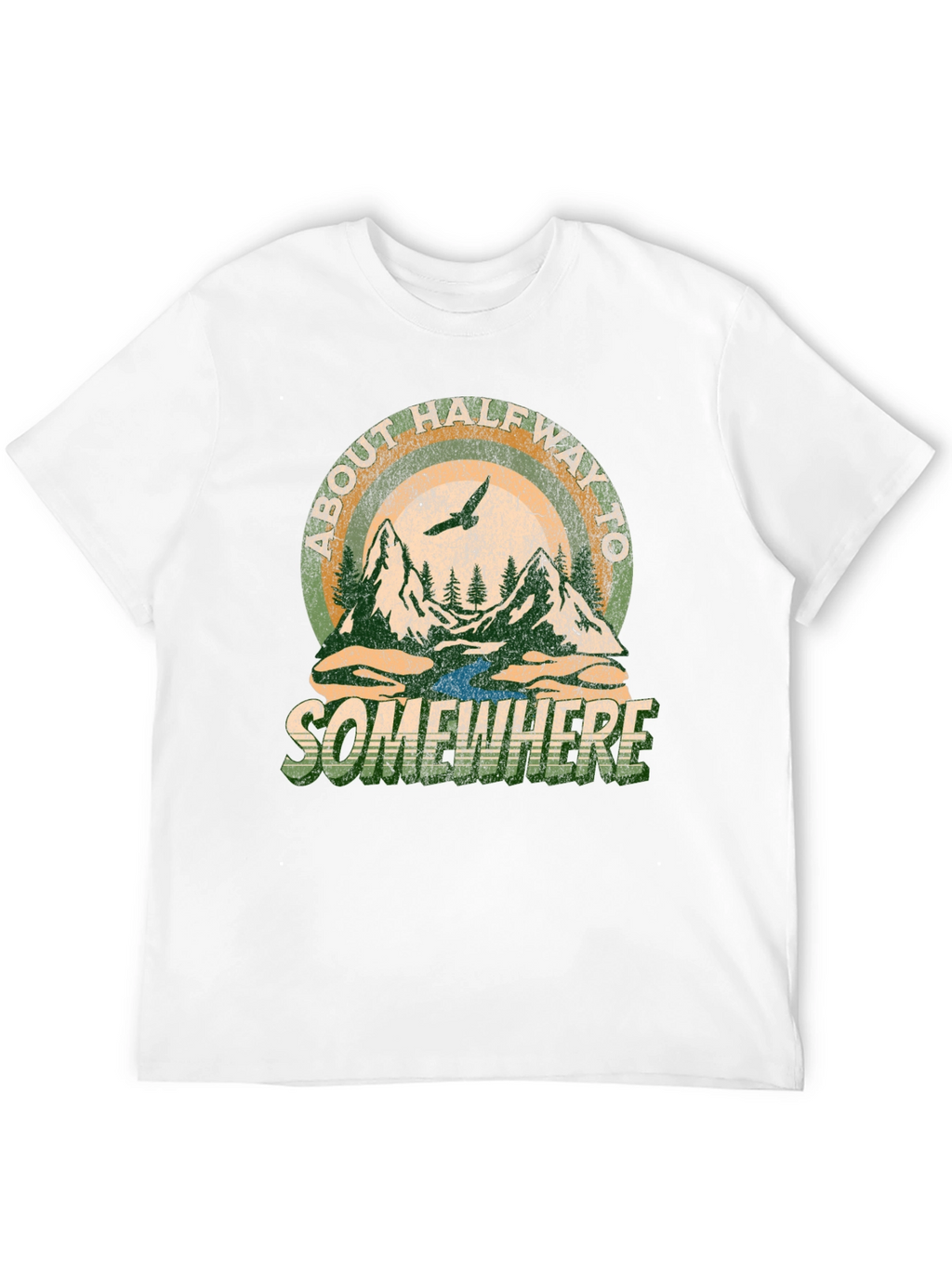 About Halfway To Somewhere Graphic Tee - Black