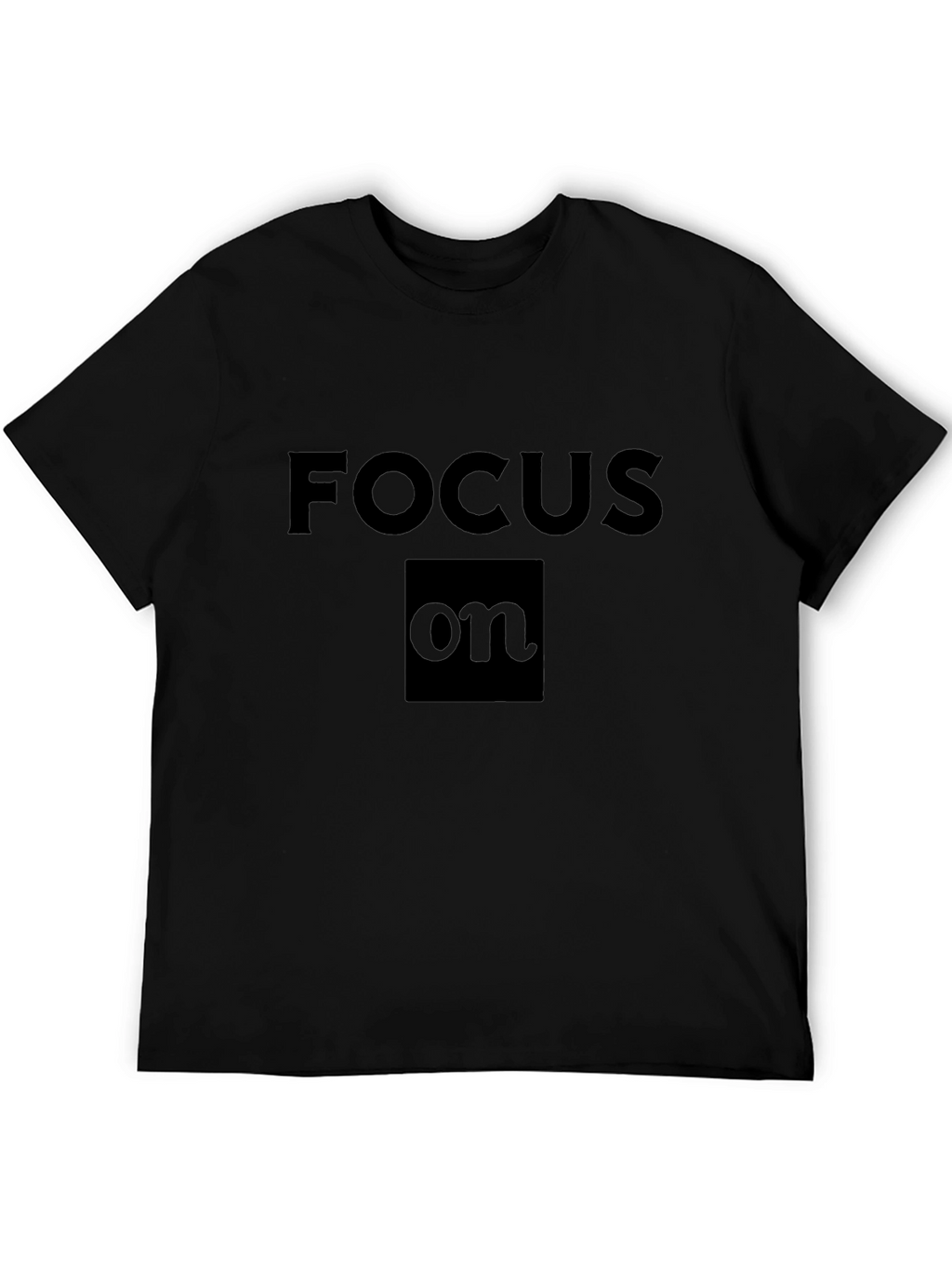 Focus On Black T-Shirt