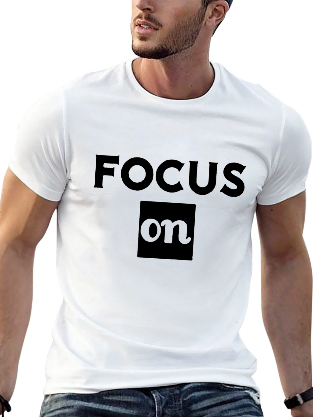 Focus On Black T-Shirt