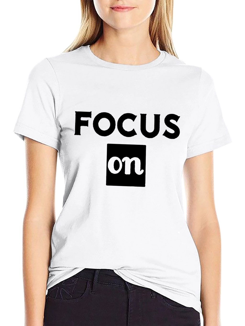 Focus On Black T-Shirt