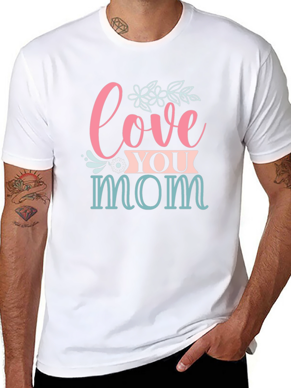 Love You Mom Graphic T-Shirt