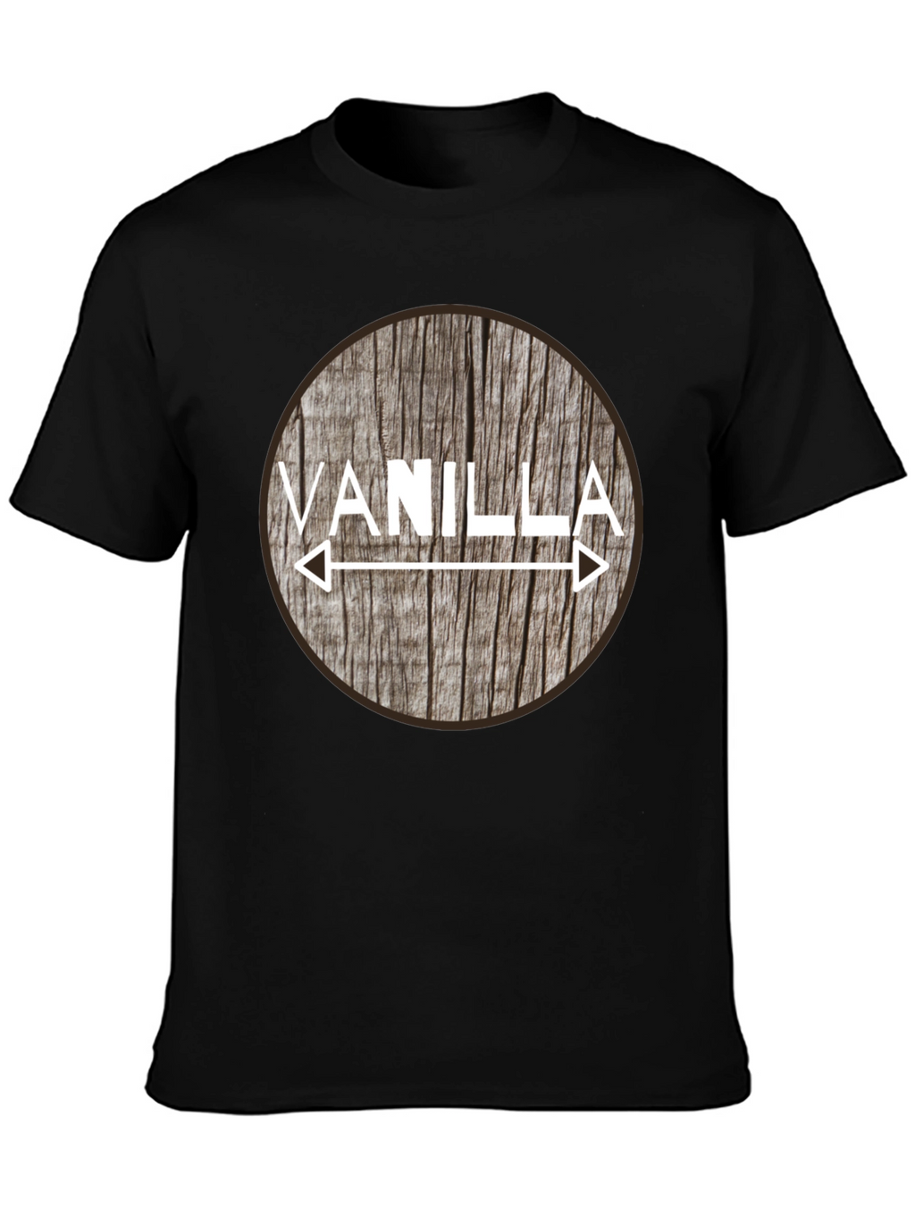 Vanilla Arrow Graphic Tee - Black Cotton Blend