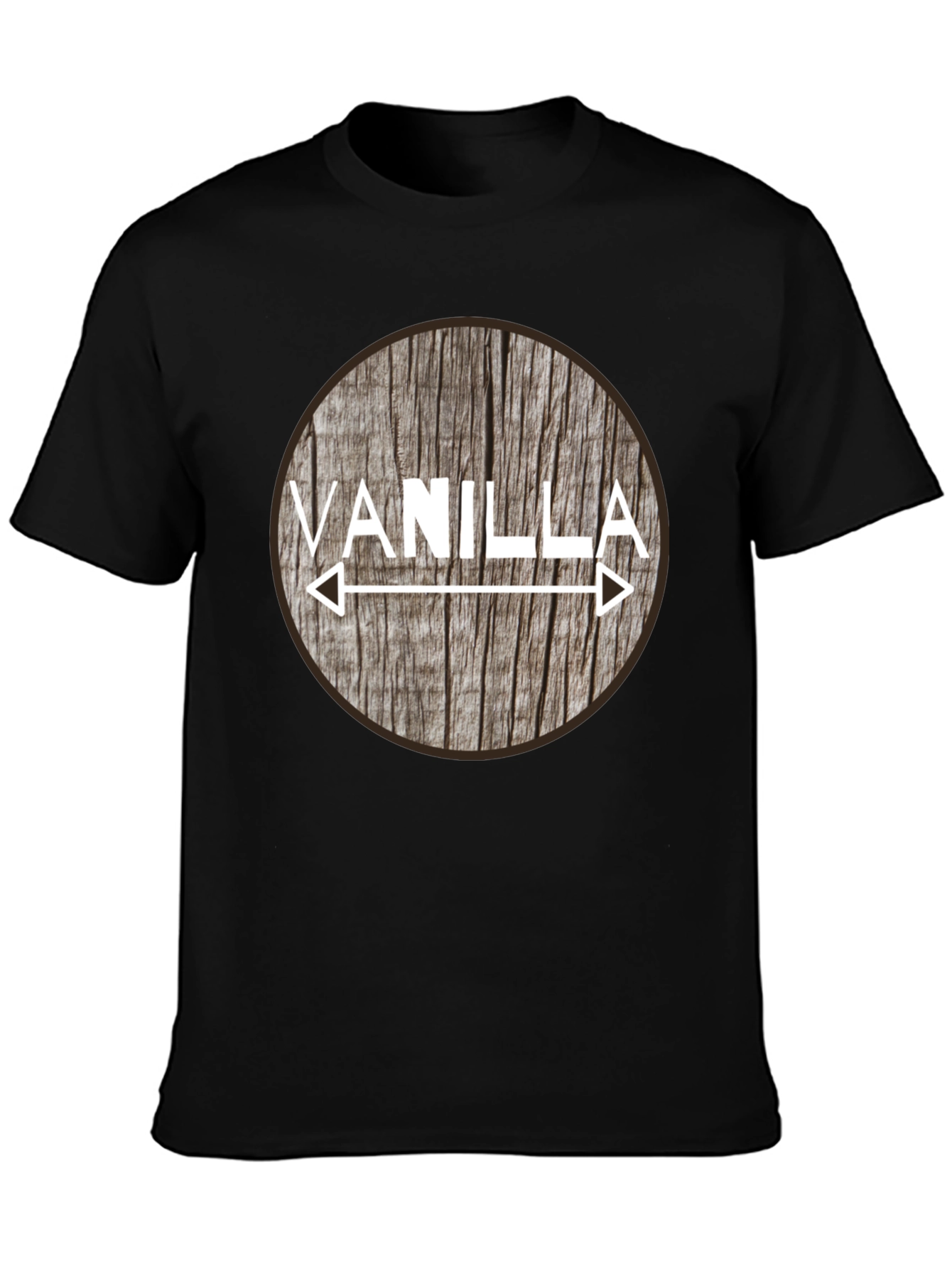 Vanilla Arrow Graphic Tee - Black Cotton Blend