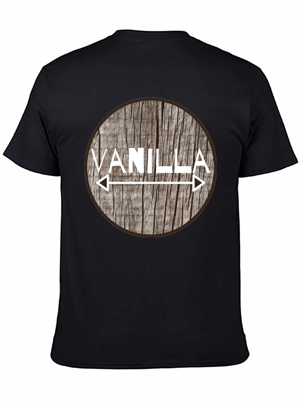 Vanilla Arrow Graphic Tee - Black Cotton Blend