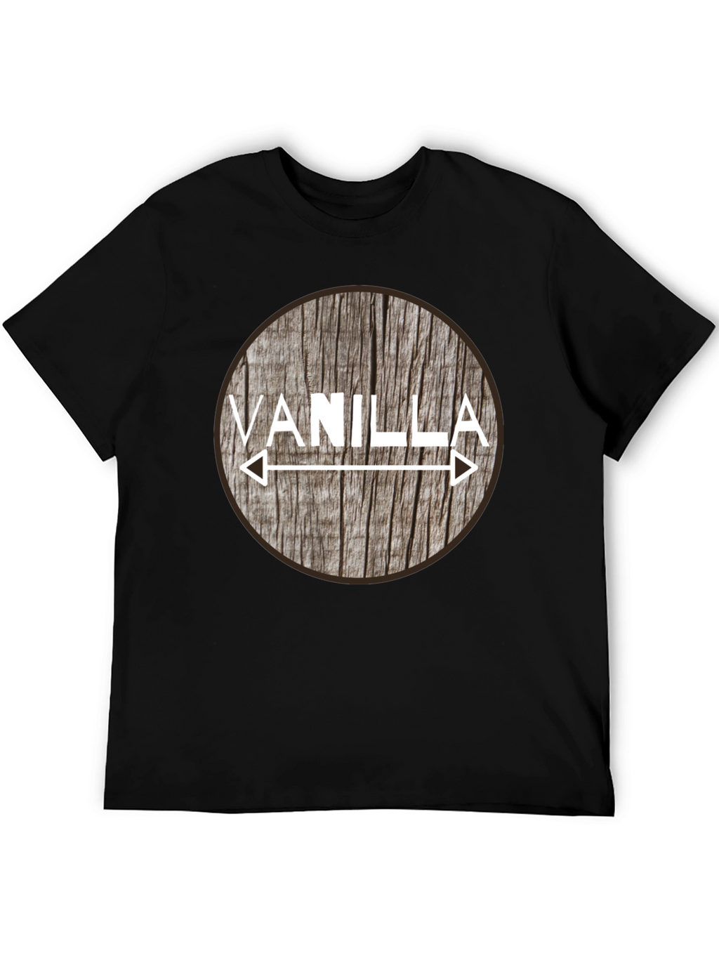 Vanilla Arrow Graphic Tee - Black Cotton Blend