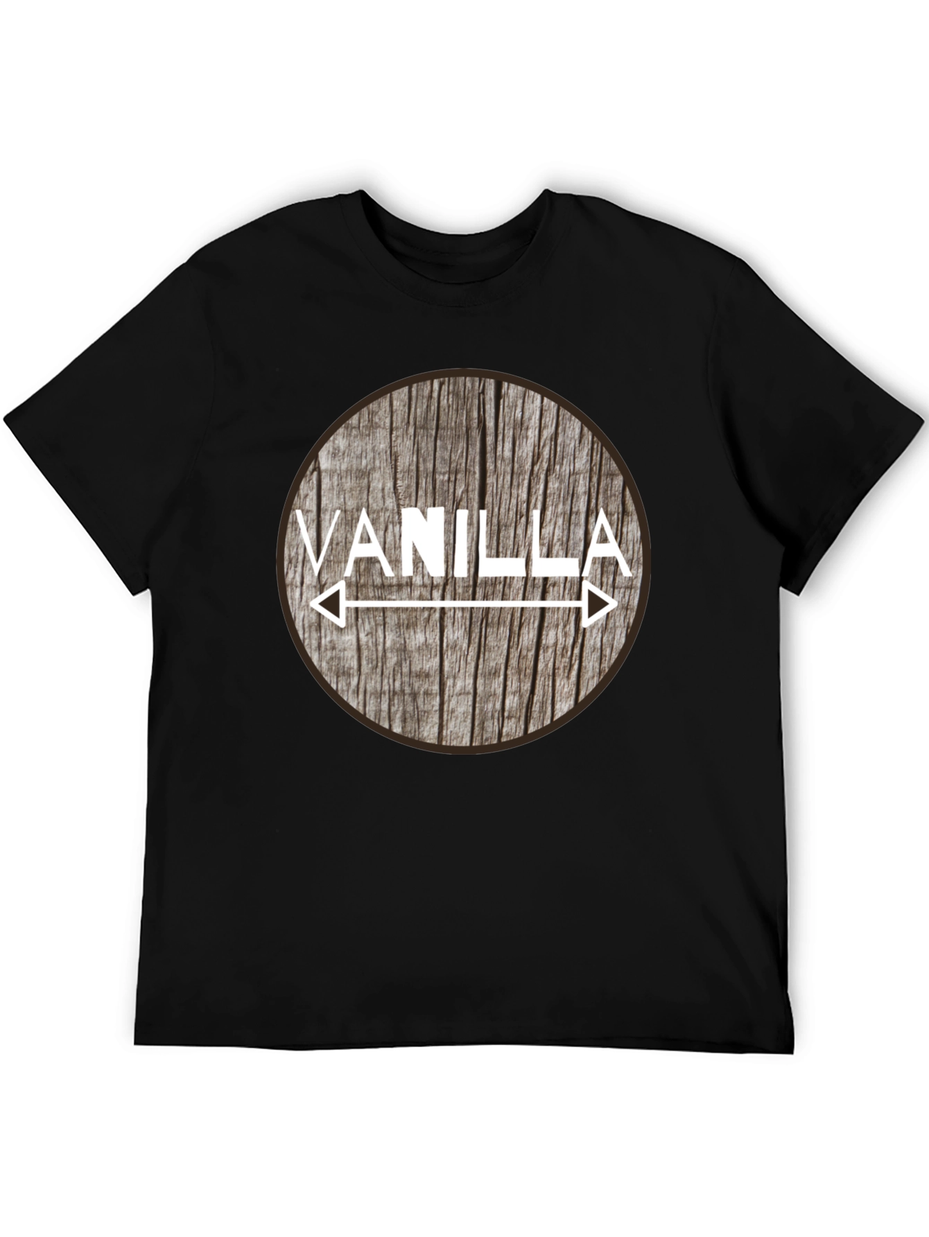 Vanilla Arrow Graphic Tee - Black Cotton Blend