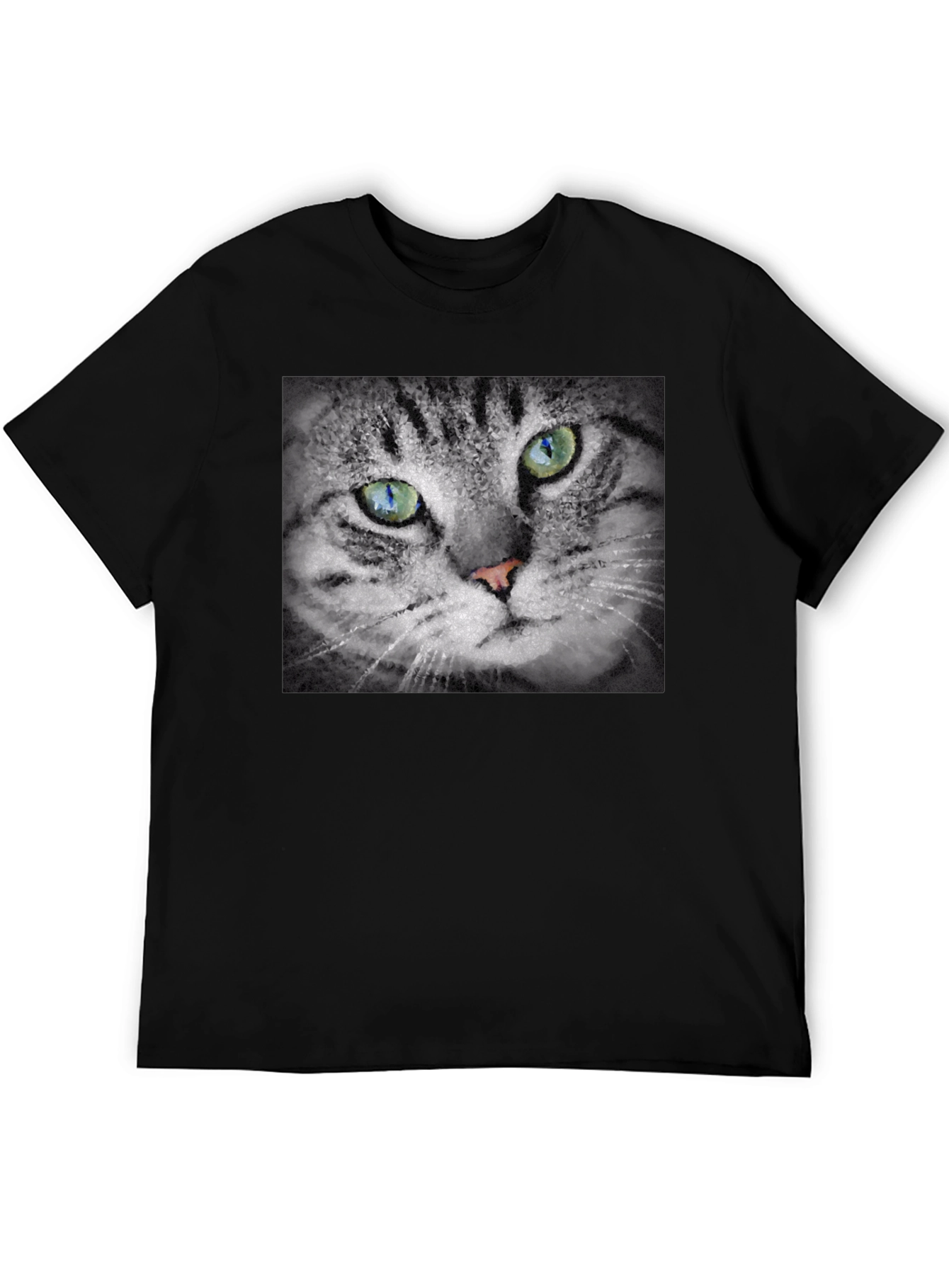 Cat Portrait Graphic T-Shirt