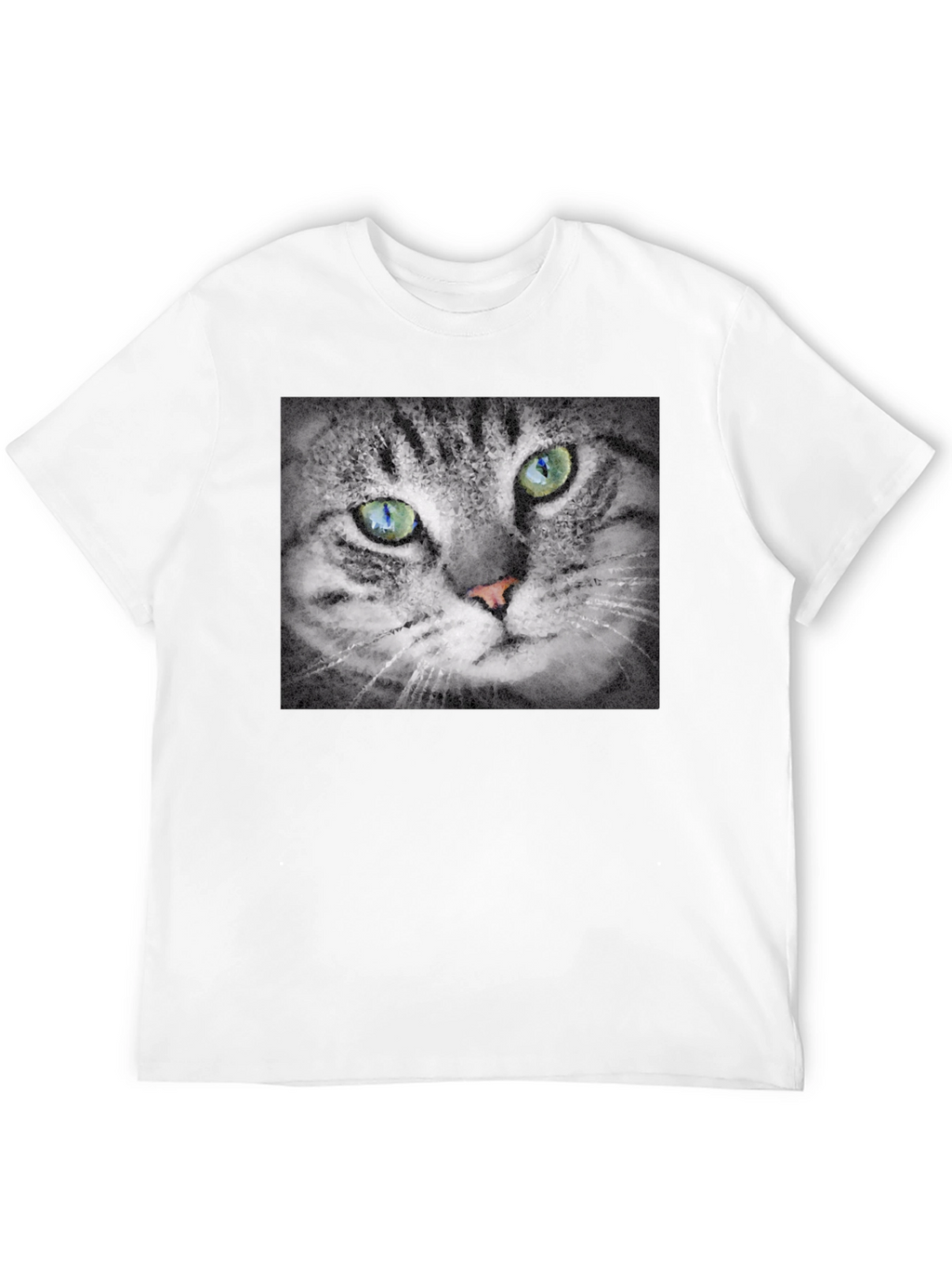 Cat Portrait Graphic T-Shirt